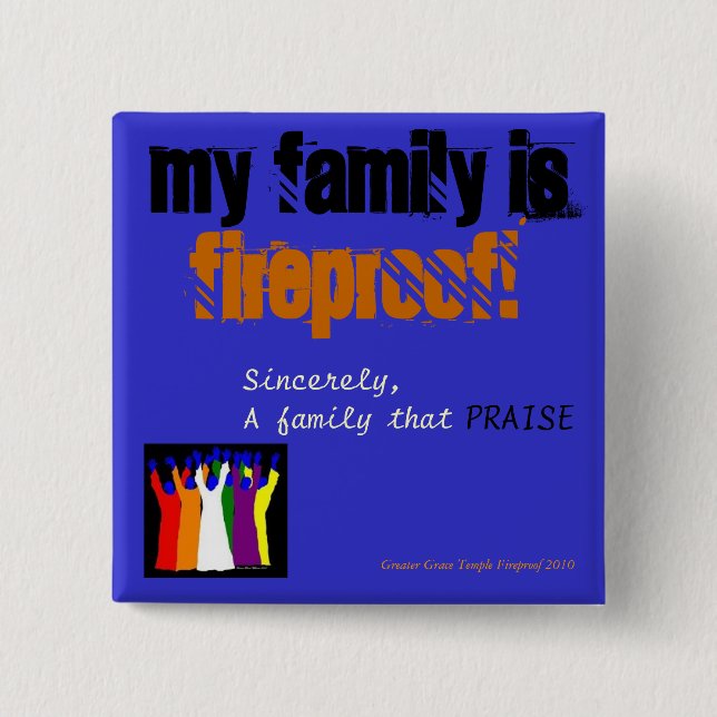 Feuerfester Knopf Button (Vorderseite)