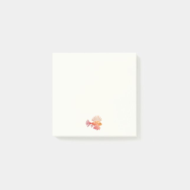 Feuerfisch Post-it Klebezettel (Vorderseite)