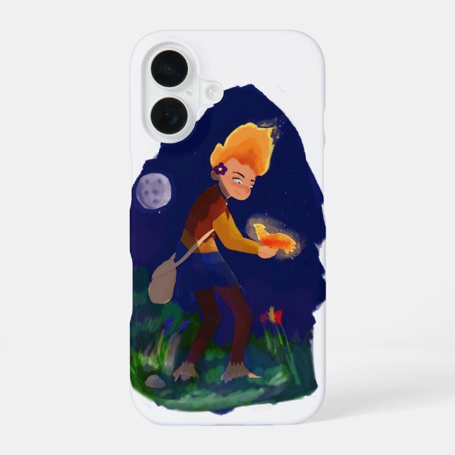 Feuerflamme iPhone 16 Hülle (Rückseite)