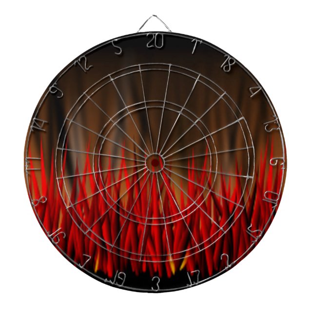 FEUERFLAMMEN DARTSCHEIBE (vorne)