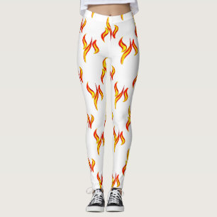 Feuerflammen drucken leggings