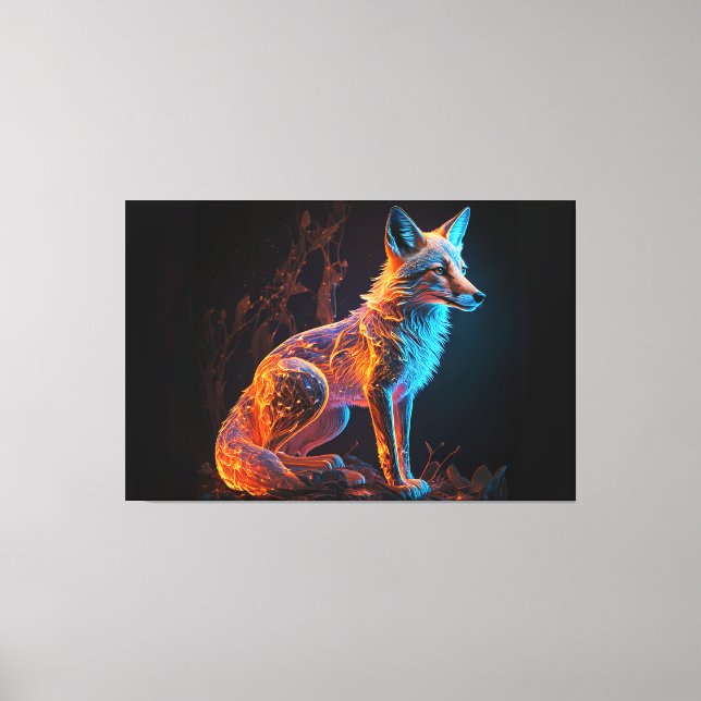 Feuerfrost-Fox Leinwanddruck (Vorderseite)