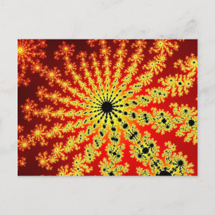 Feuerfunken-Burst Postkarte