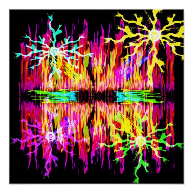 Feuerfunken Perfektes Poster (Vorderseite)