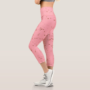Feuerfunken überlagern Ihr Foto rot. Capri Leggings