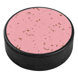 Feuerfunken überlagern Ihr Foto rot. Eishockey Puck