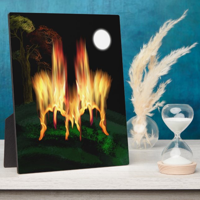 Feuergefahr Fotoplatte (Seite)