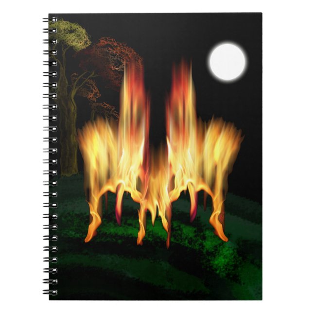 Feuergefahr Notizblock (Vorderseite)