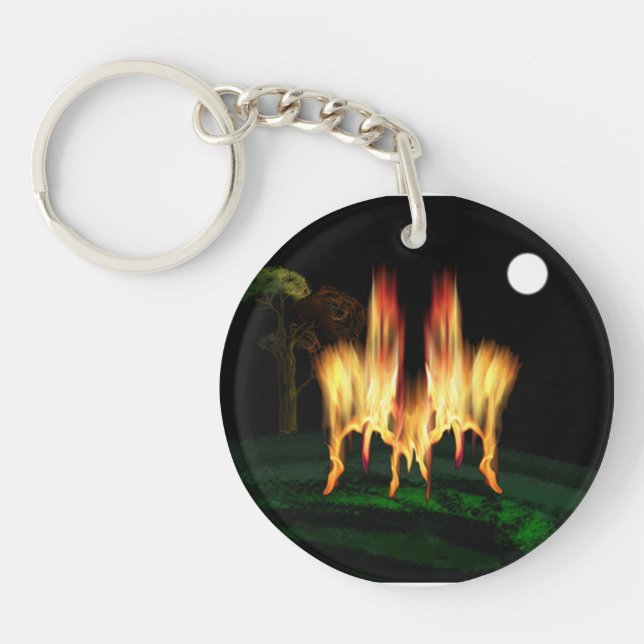 Feuergefahr Schlüsselanhänger (Vorderseite)