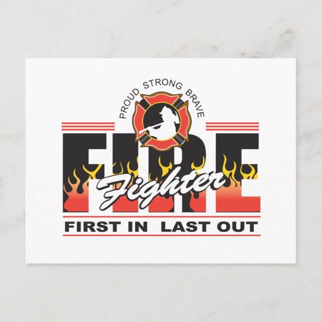 Feuergefechte zuerst in, dann auslösen postkarte (Vorderseite)