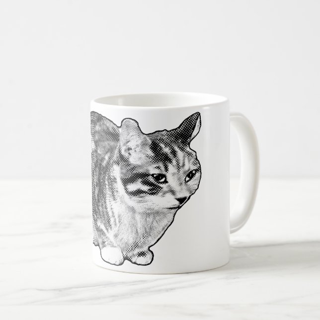 Feuergestänge mit verschneiten Punkten Kaffeetasse (VorderseiteRechts)