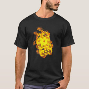 Feuergewehrtracker Flammengeocaching Geocacher T-Shirt
