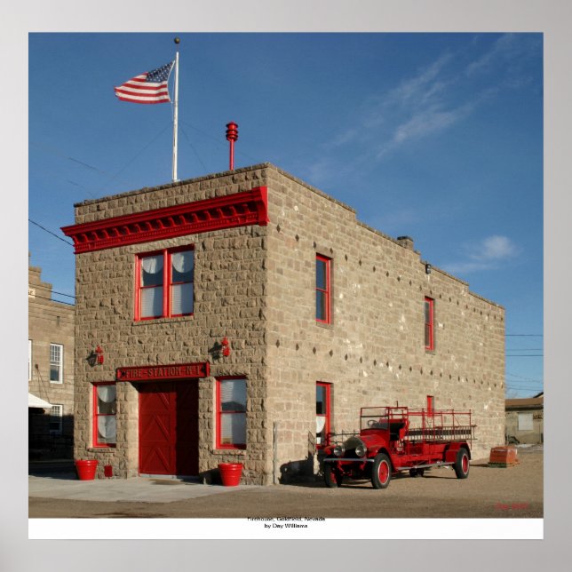 Feuerhaus, Goldfield, Nevada Poster (Vorne)