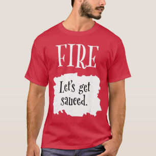 Feuerheißes Packet Halloweenaco Lasst uns Saucen K T-Shirt