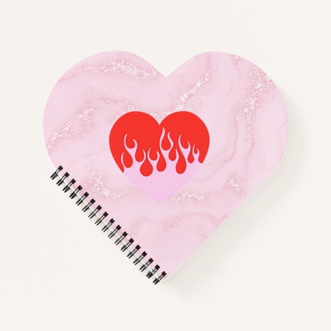 Feuerherz Notizbuch (Vorderseite)