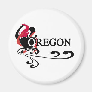 Feuerherz Oregon Magnet