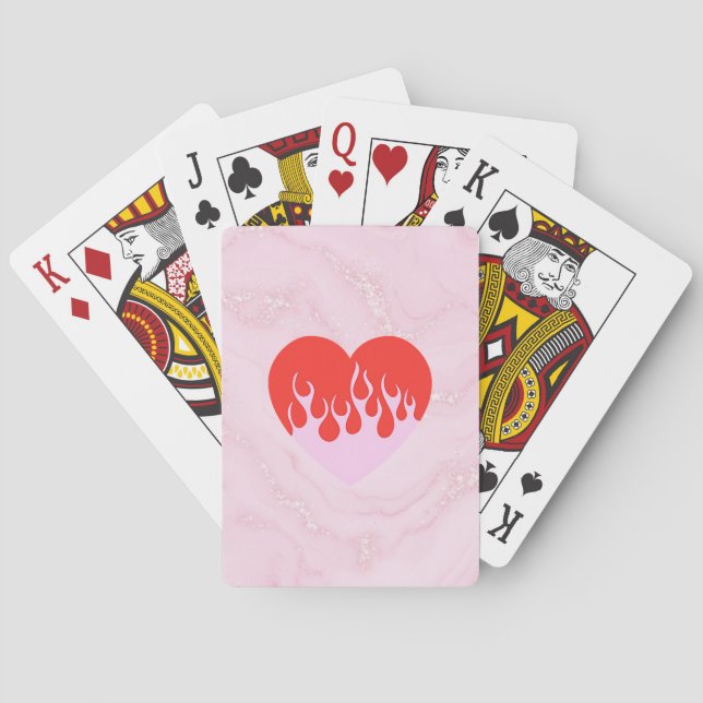 Feuerherz Spielkarten (Rückseite)