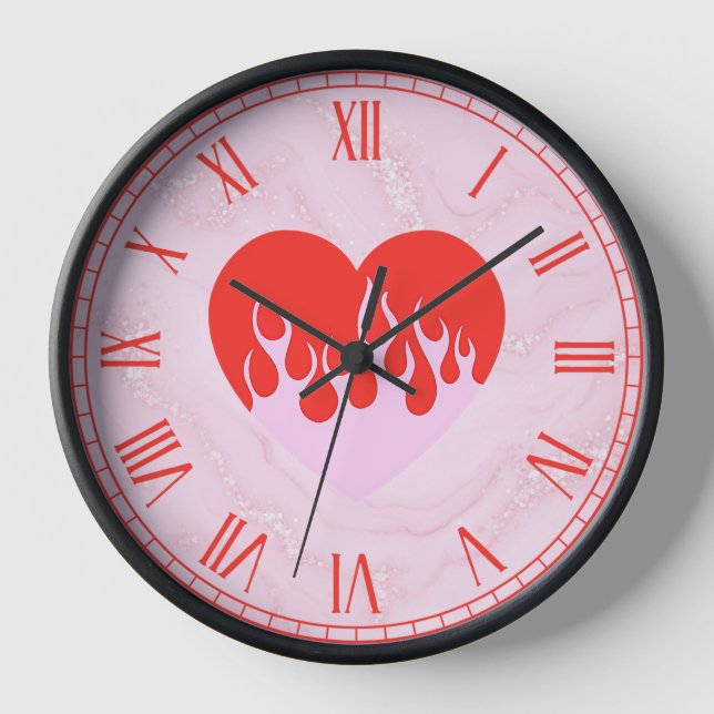 Feuerherz Uhr (Vorderseite)