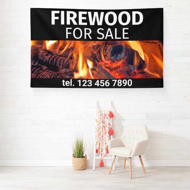 Feuerholz für den Beruflichen Verkauf Banner (Insitu)