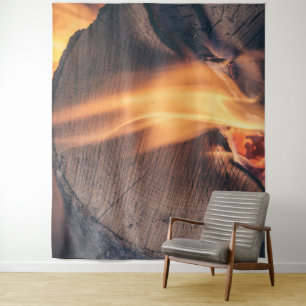 Feuerholz Wandteppich