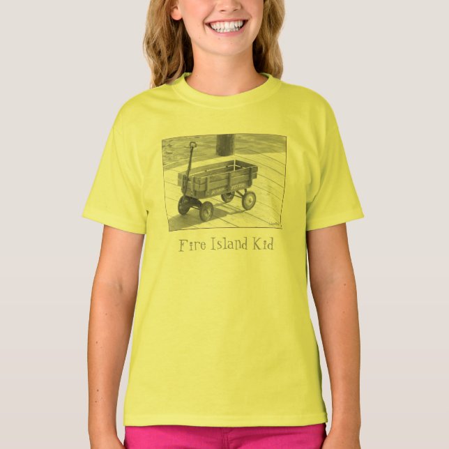 'Feuerinsel-Kind' Vintager Wagon-T - Shirt des Kid (Vorderseite)