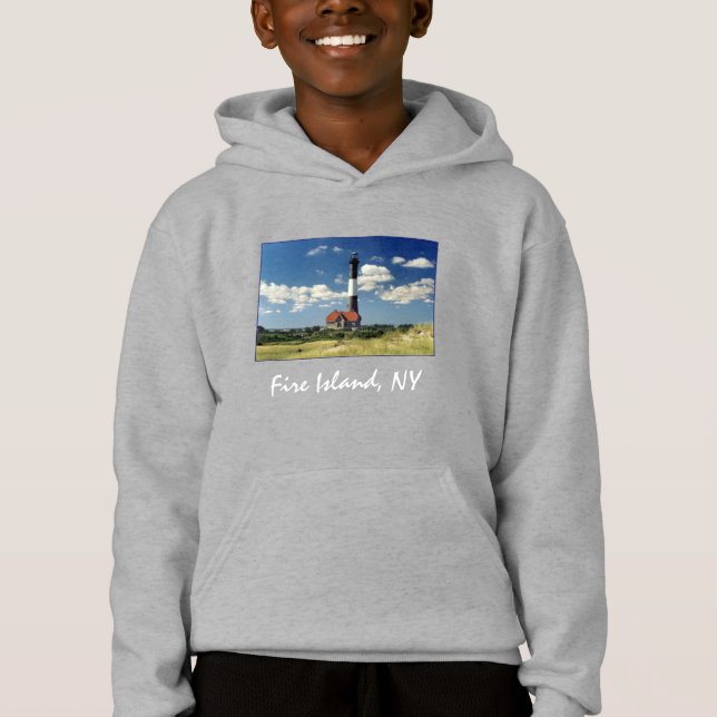 Feuerinsel Leuchtturm Kinderhoodie Sweatshirt (Vorderseite)
