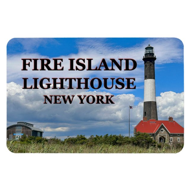 Feuerinsel Leuchtturm, New York Flexi Magnet (Horizontal)