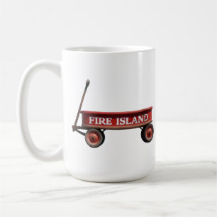 Feuerinsel Roter Waggon Kismet Pinien Saltaire Kaffeetasse