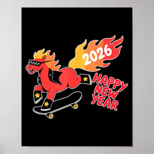 Feuerjahr des Pferdes – Chinesisches Neujahr 2 Poster