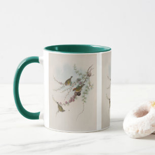 Feuerkamm-Zaunkönig von John Gould Tasse