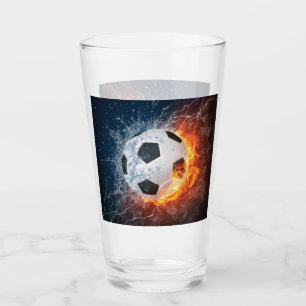 Feuerkissen in Form eines Fußballs Glas