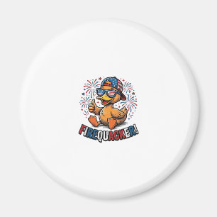 Feuerknaller Patriotische Ente Vintage-Shirt-Desig Magnet