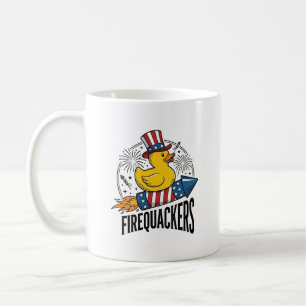 Feuerknaller Patriotische Enten-Feuerwerk-Shirt-De Kaffeetasse
