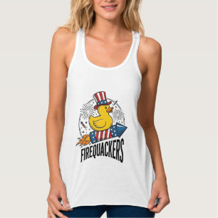Feuerknaller Patriotische Enten-Feuerwerk-Shirt-De Tank Top