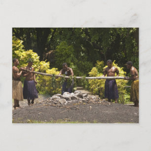 Feuerläufer, Polynesisches Kulturzentrum, Viti Postkarte