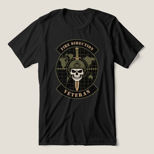 Feuerleitungsveteran Tri-Blend Shirt (Design Vorderseite)
