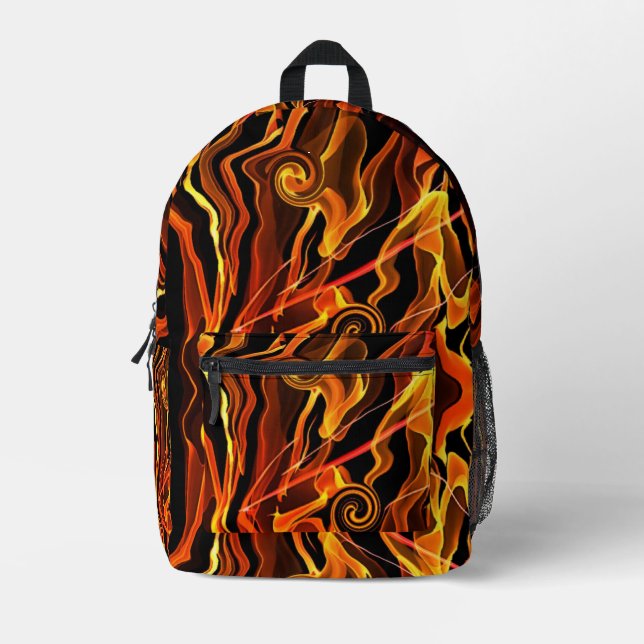 Feuerlicht Bedruckter Rucksack (Vorderseite)