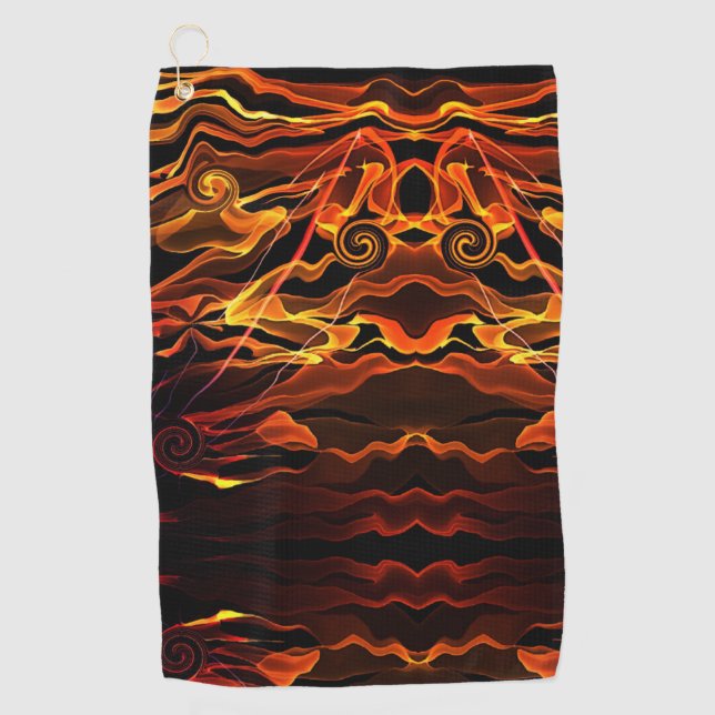 Feuerlicht Golfhandtuch (Vorderseite)