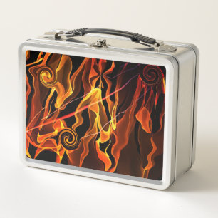 Feuerlicht Metall Brotdose