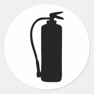 Feuerlöscher Runder Aufkleber