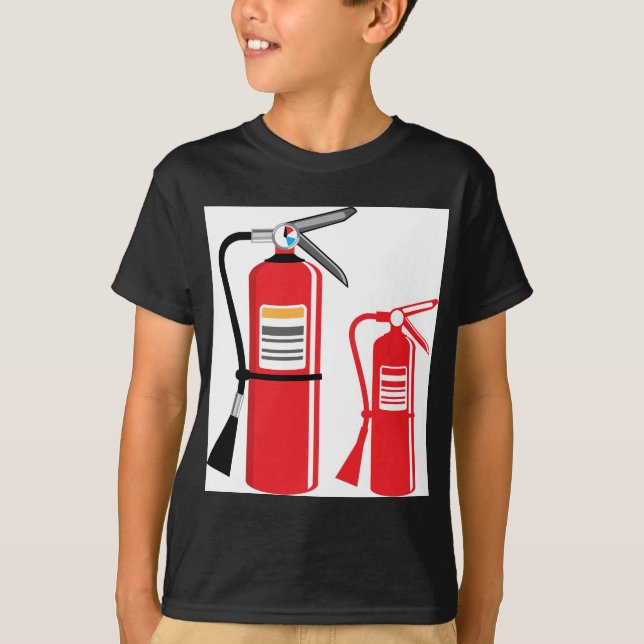 Feuerlöscher Vektor T-Shirt (Vorderseite)