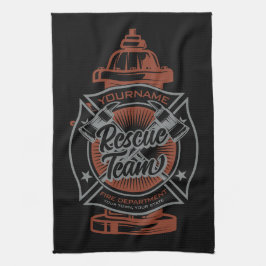 Feuerlöschhilfe-Team Geschirrtuch