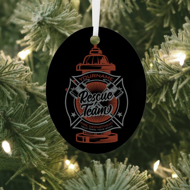 Feuerlöschhilfe-Team Ornament Aus Metall (InSitu)
