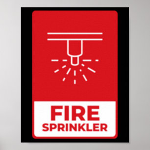 Feuerlöschkleber Poster