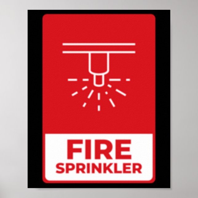 Feuerlöschkleber Poster (Vorne)