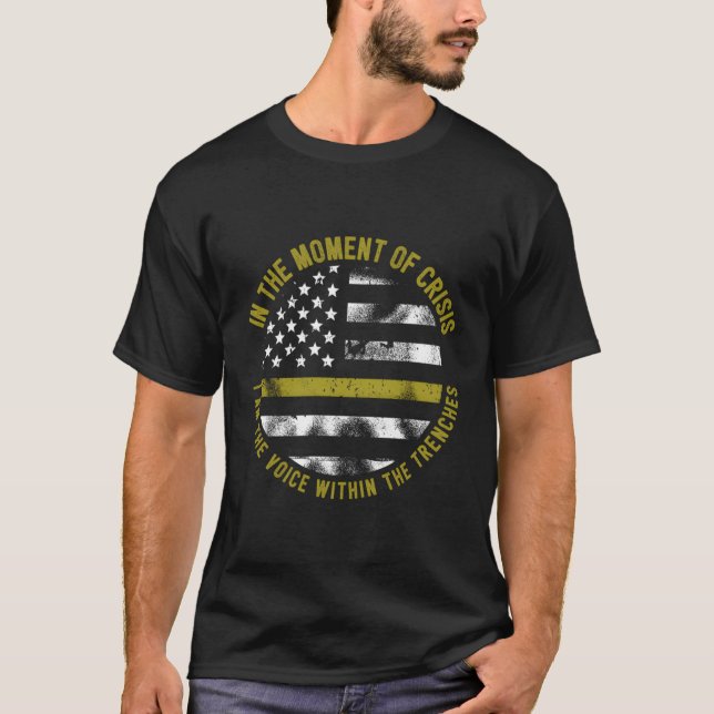 Feuerlöschlinie für Polizei und Feuerwehr T-Shirt (Vorderseite)