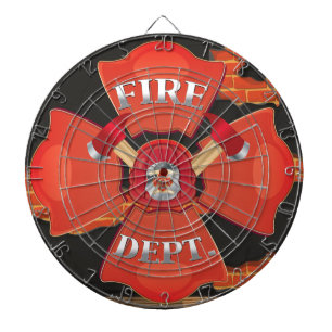Feuerlöschlogos Dartscheibe