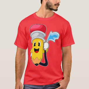 Feuerlöschschlauch mit Bleistift T-Shirt
