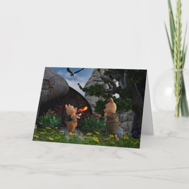 Feuerlöschschwein Karte (Vorderseite)