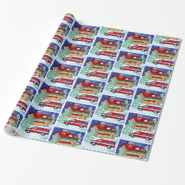 Feuerlöschstation Ambulance EMS Responder Weihnach Geschenkpapier
